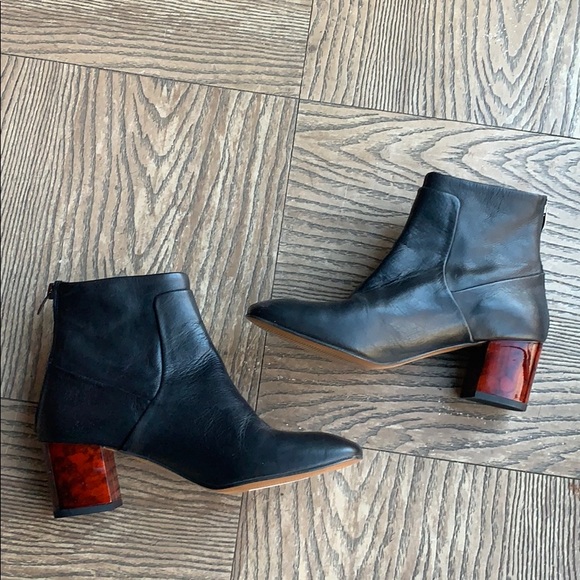 NEW Topshop Mistic black leather bootie - Picture 2 of 7